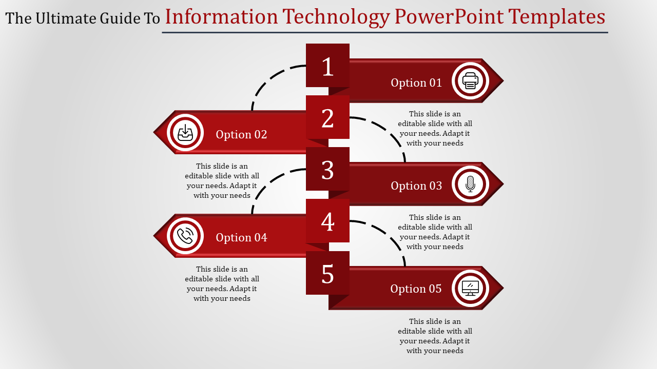 information technology powerpoint templates-The Ultimate Guide To Information Technology Powerpoint Templates-5-Red